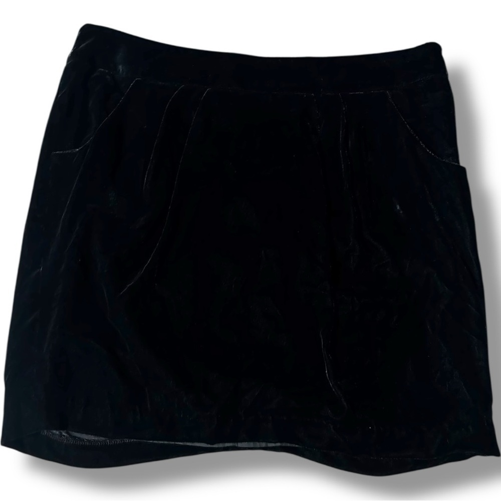 GAP Size 12 Women’s Black Velour A-Line Mini Skirt NWT - Picture 5 of 15